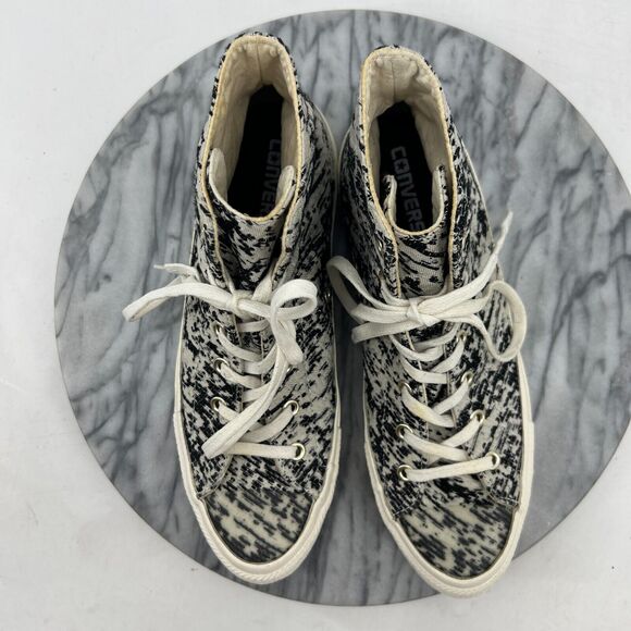 Converse Sneakers Womens 8 Black White Chuck Taylor All Star Gemma Hi 553448C - Picture 8 of 12